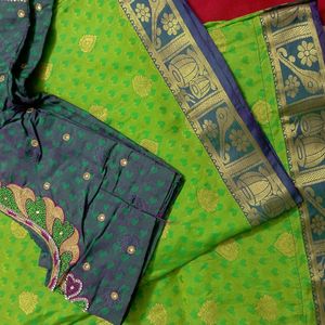 Banarasi Silk Saree With Blouse