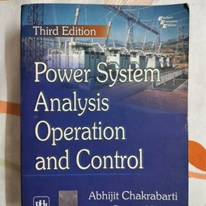 Power System Analysis Operation and Control