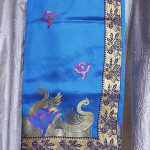 Beautiful peacock saree