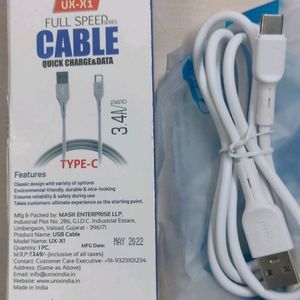 New Full Speed Cable For Quick Charge And Data