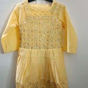 Party wear Kids Kurti With Salwar And Duppata