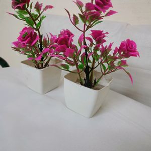 Artificial Flowers With Pot