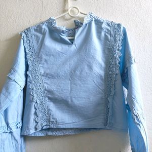 Women Sky-blue Top