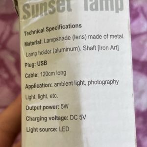 Sunset Lamp