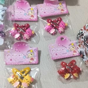 Combo of 2 clutures , lipstic, babyclips, earrings