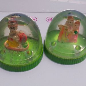 Krishna Radha Plastic Showpiece Combo