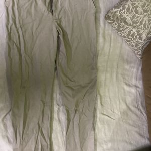 Beige Formal Pants