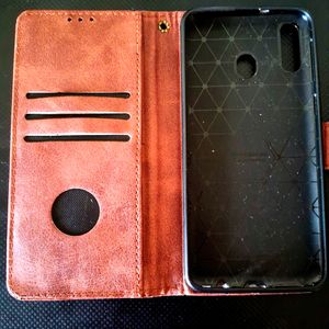 Pure Leather SAMSUNG M20 Mobile Flip Cover