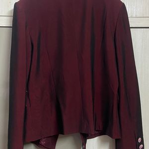 Wine Color Blazer