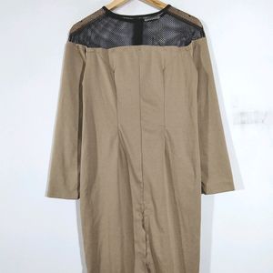 Khaki And Black Dress (Women's)