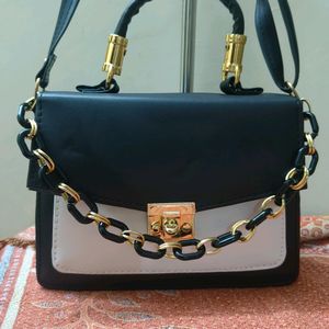 Black & White Sling Bag New