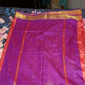 Pure Silk Saree With Blouse