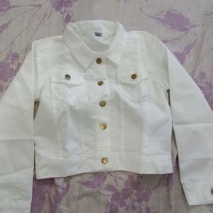 White denim jacket