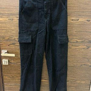 Black High Waisted Cargo Pants