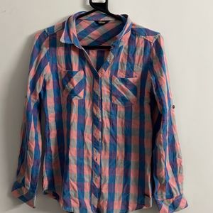 Multi Color Check Shirt For Women
