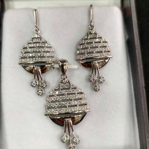 925 Silver Sterling Pendant Earrings