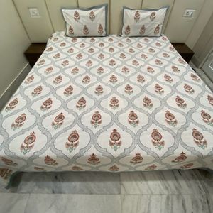 Hand Block Printed Bedsheet - Unused And New