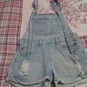 Denim Short Dungaree