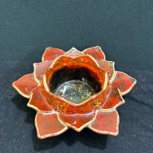 Resin Lotus Diya 1