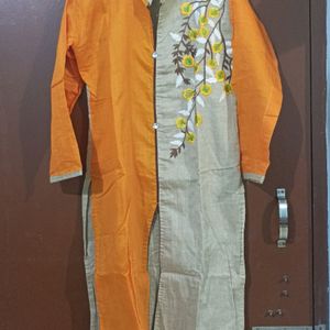 Khadi Silk Kurta Plazo Set