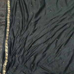 Black Chiffon Saree