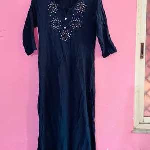 Kurti Black Colour