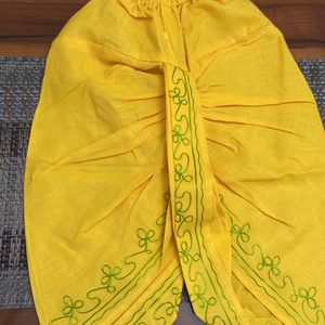 Dhoti With Embroidery For Kids