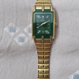 PRICE DROP❤New Golden Chain Watch With Green Dial