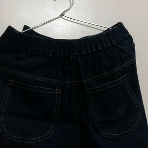 Wide Leg Dark Blue Jeans