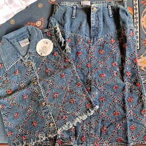 Denim SKIRT AND TOP (9-11 YEARS)