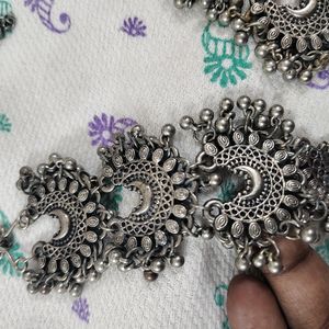 Afghani oxidised Metal Necklace