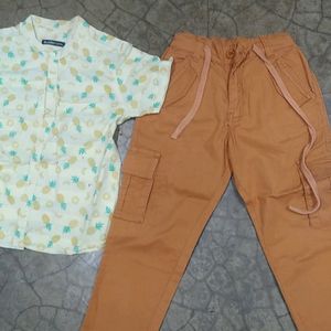 boys 3 to 4 yrs shirt pant pair