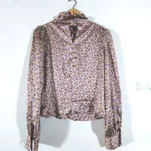 Lavender Floral Print Top (Women's)