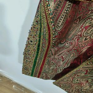 Multi Floral Printed Sharwani With Zardozi Work