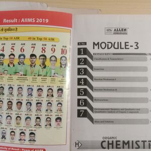 Allen Chemistry Module For Neet Hindi Medium