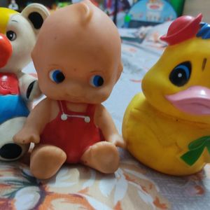 3 Rubber Used Toys For Kids