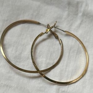 Set Of 4 Gold Hoop Earrings