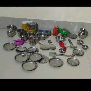 metal kitchen set with stand