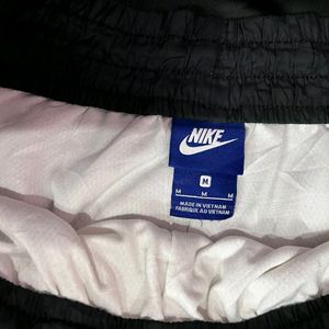 Nike white black logo running/ gym shorts