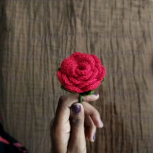 single Crochet rose bouquet