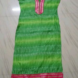 Parrot Green Colour Kurti