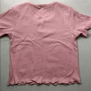 Pink Regular Short Top