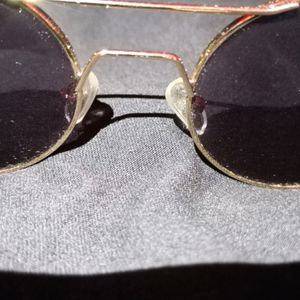 Unisex Golden Frame Aviator Sunglasses