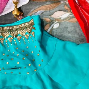 Sea Green Wedding Purpose Saree