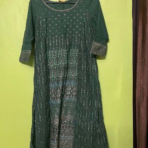 Aurelia Green Kurta For Women