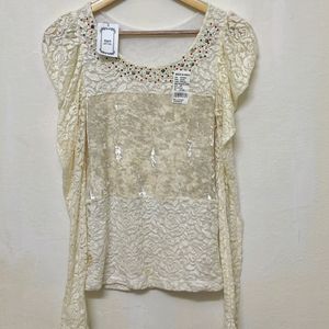 Trendy New Cream Top For Women