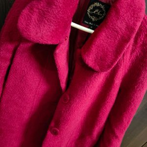 Hot Pink Woolen Jacket