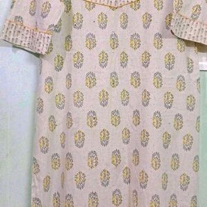 Cotton Kurti With Dupatta