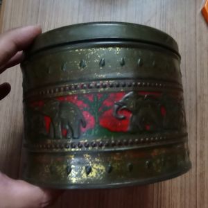 Vintage Round Tin Box