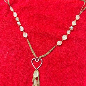 Heart Shaped Golden Necklace